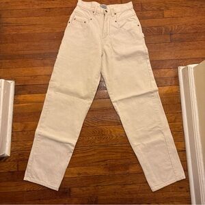Women’s Vintage Guess Workweae Cream High-Waisted Pants size 29
